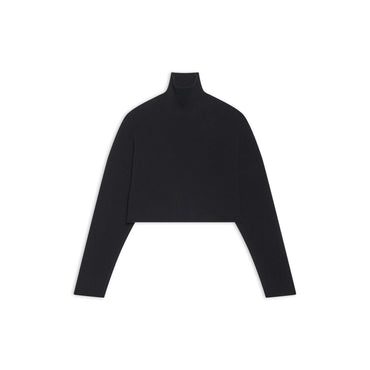 Cropped Sweater - Black W