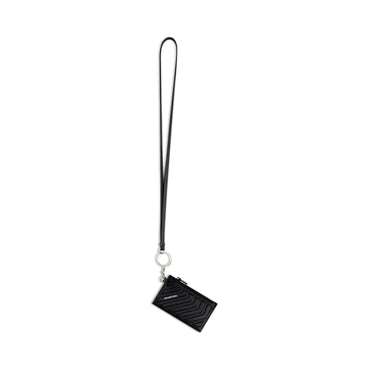 Car Card Case On Keyring - Black