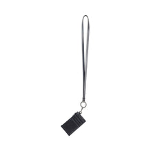 Car Card Case On Keyring - Black + White Dirt