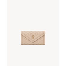 Large Flap Wallet - Dark Beige