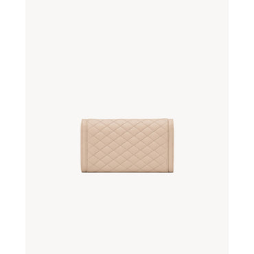 Large Flap Wallet - Dark Beige