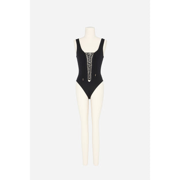 Maillot Saharienne Lycra Lourd - Noir