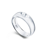 SS CARVED HEART RING 6