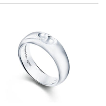 SS CARVED HEART RING 4