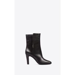 Lady 90 Booties In Vitellino Lux New Zeland - Black