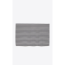 Thin Stripes Grand Rectangle - Black/Ivory