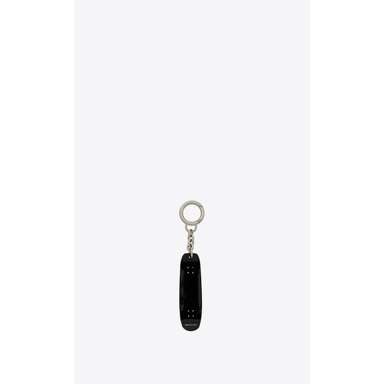 Keyring Skate Black In Plexi C/SL/Ottone - Black/Bianco