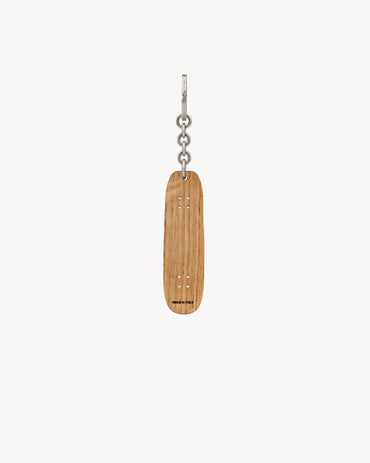 Keyring Skate Wood - Light Wood/Nero