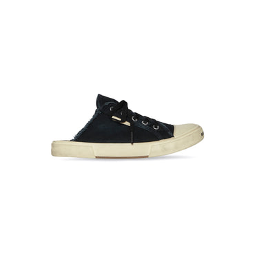 Paris Mule Destroyed/W - Black/White