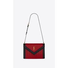 Medium Gaby Satchel - Dark Cherry/Black