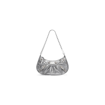 Le Cagole Mini Bag W/Chain - Silver