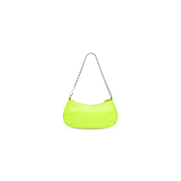Le Cagole Mini Bag W/Chain - Fluo Yellow