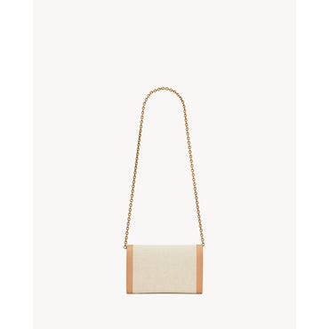 Le Maillon Wallet On Chain - Greggio/Vintage Brown Gold