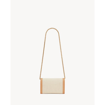 Le Maillon Wallet On Chain - Greggio/Vintage Brown Gold