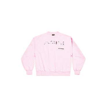 Regular Crewneck Sweater - Faded Pink/Black