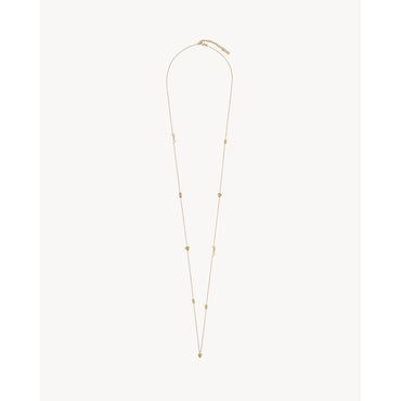 COLLIER COEUR STRASS YSL 75%BR - OR LAITON VIEILLI/CR