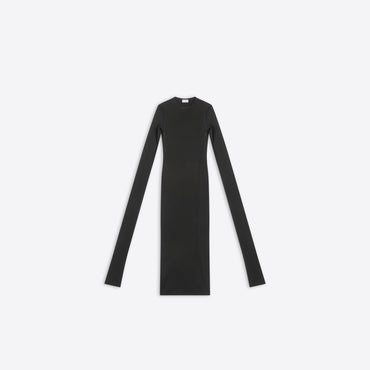 Super Long Stretch Top - Black