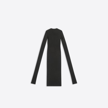 Super Long Stretch Top - Black