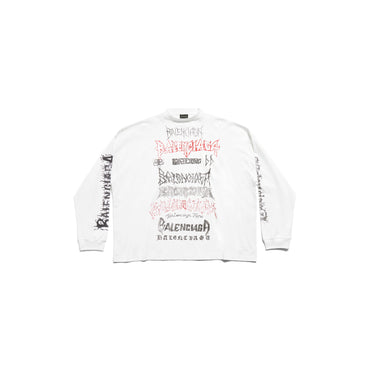 L/S T-Shirt - White/Black/Red