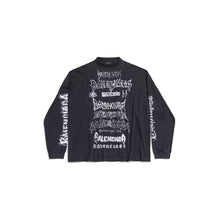 L/S T-Shirt - Faded Black/White