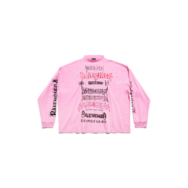 L/S T-Shirt - Pink/Black/Red