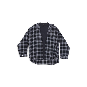 Large Trompe L Oeil Shirt - Black/White