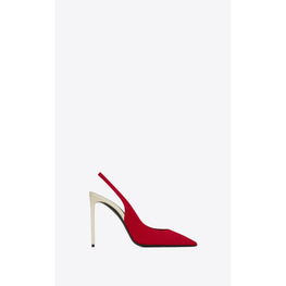 Zoe 105 Pumps In Crepe De Chine - Deep Red