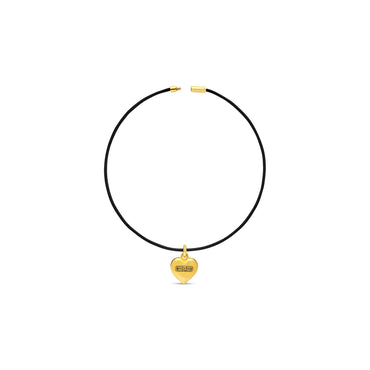 Bb Heart Necklace - Gold/Black