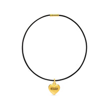 Bb Heart Necklace - Gold/Black