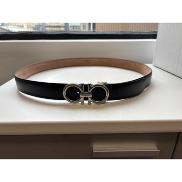 Adjustable Gancini Belt - Men - Black