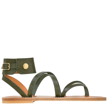 Longchamp x K.Jacques  Sandals - Forest