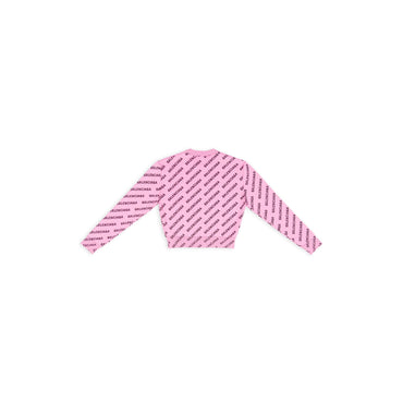 Cropped Sweater - Pink/Black