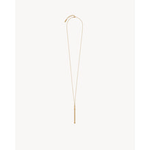 Collier Cocktail Stirrer Long Necklace In Brass Metal - Dore