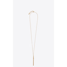Cocktail Stirrer Long Necklace - Dore