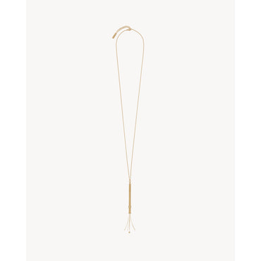 Cocktail Stirrer Long Necklace - Dore