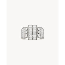Empire Rhinestone Bracelet - Palladium/Crystal
