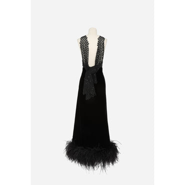Robe Velours Cupro Organic - Noir