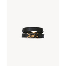 Double Wrap YSL Bracelet In Vegetal Browny - Black