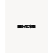 YSL BRACCIALE Y_PRINT COCCO TA - NERO/SILVER
