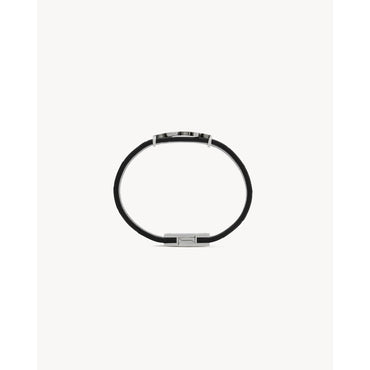 YSL BRACCIALE Y_PRINT COCCO TA - NERO/SILVER