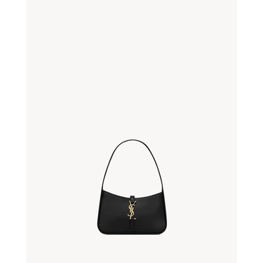 YSL M.BAG HOBO 5A7 QUEENS CALF - NERO/GOLD