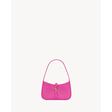 YSL M.BAG HOBO 5A7 W_LIZARD DE - ACID PINK
