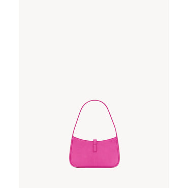 YSL M.BAG HOBO 5A7 W_LIZARD DE - ACID PINK