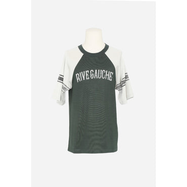 T-SHIRT LARGE MANCHES RAGLAN J - VERT LICHEN