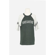 T-Shirt Large Manches Raglan - Vert/Gris