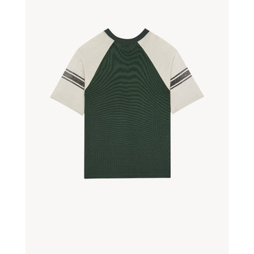 T-Shirt Large Manches Raglan - Vert/Gris