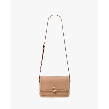 Solferino Medium Satchel - Vintage Brown Gold
