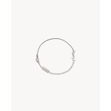 Sl Rhinestone Chain Bracelet - Palladium/Crystal