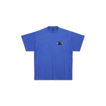 Oversized T-Shirt - Indigo/White/Red