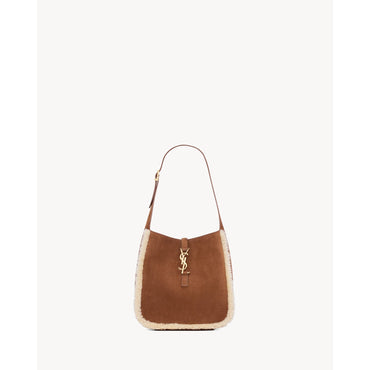 S Le 5 A 7 Supple Shoulder Bag - Dark Sigaro/Natural Beige